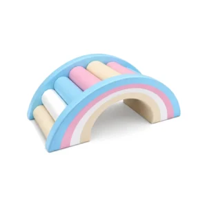 Pastel Rainbow rainbow Roller Soft Play Bridge