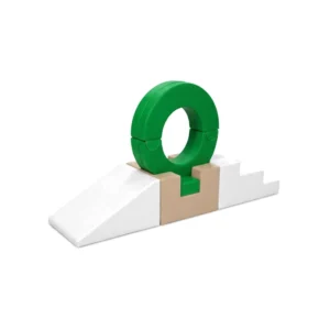Green & White ring Soft Play Climber – view 2