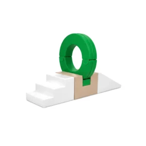 Green & White ring Soft Play Climber – view 6