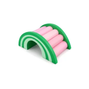 Green & Pink rainbow Roller Soft Play Bridge – view 4