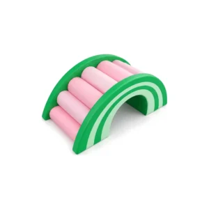 Green & Pink rainbow Roller Soft Play Bridge – view 5