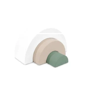 White, Beige & Sage nested Rainbow Soft Play Arches – view 2