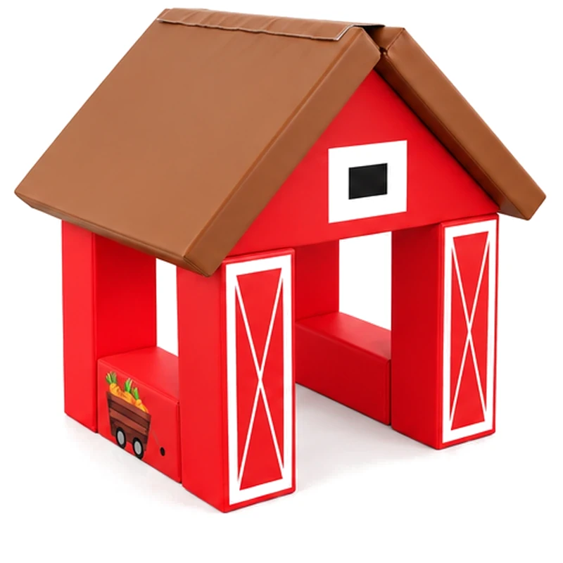 Red barn soft play playhouse