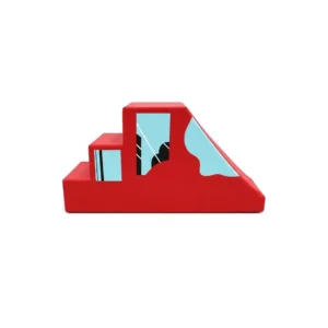 Red step & Slide Soft Play Climber – view 5
