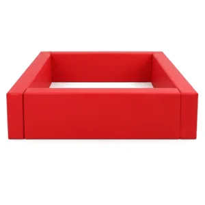 Red & White square Soft Play Ball Pit with Step – view 5
