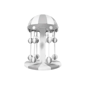 Grey & White hanging Ball Soft Play Carousel