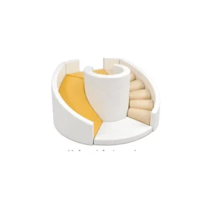 White & Yellow round Soft Play Climber