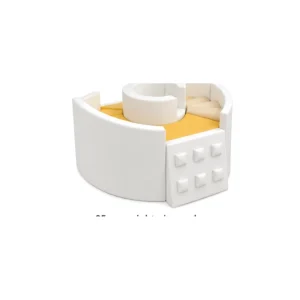 White & Yellow round Soft Play Climber – view 4
