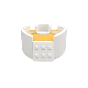 White & Yellow round Soft Play Climber – view 5