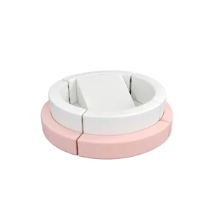 Pink & White round Soft Play Sofa