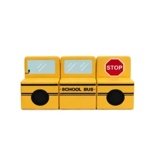 Yellow school Bus Soft Play Bench – view 3