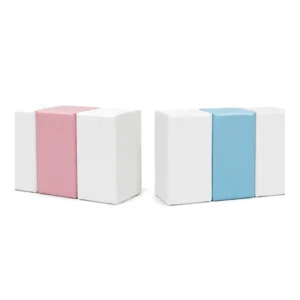 Dusty Pink & Blue two-Tone Soft Play Cube Set – view 6
