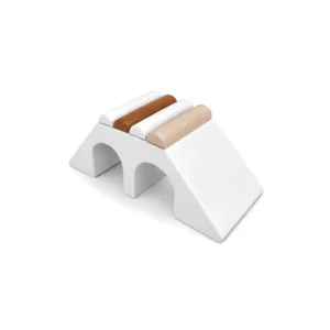 White & Brown double Tunnel Soft Play Climber – view 10