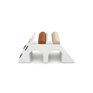 White & Brown double Tunnel Soft Play Climber – view 6