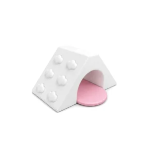 White & Pink triangle Soft Play Tunnel – view 2