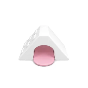 White & Pink triangle Soft Play Tunnel – view 3