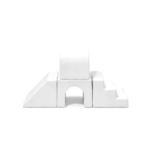 White two-Level Arch Tunnel Soft Play Climber