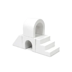 White two-Level Arch Tunnel Soft Play Climber – view 2
