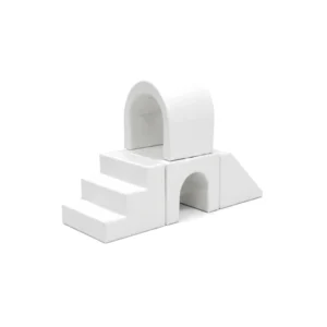 White two-Level Arch Tunnel Soft Play Climber – view 5