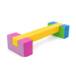 Space Theme Playground 3 Soft Play Balance Beam — Rainbow