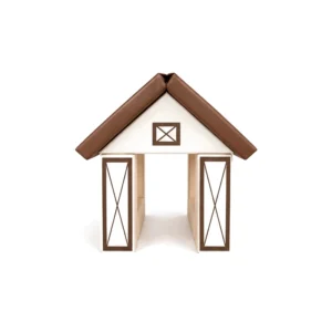 Beige & Brown barn Soft Play Playhouse – view 3