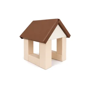 Beige & Brown barn Soft Play Playhouse – view 5