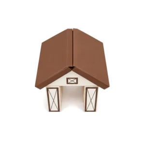 Beige & Brown barn Soft Play Playhouse – view 4