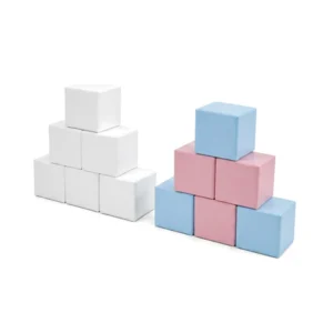 White, Pink & Blue soft Play Stacking Block – view 2