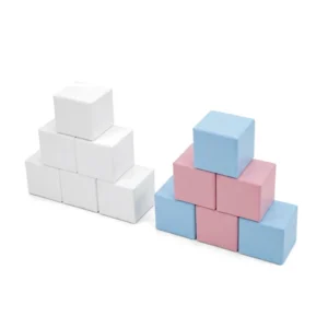 White, Pink & Blue soft Play Stacking Block – view 3