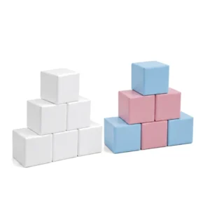 White, Pink & Blue soft Play Stacking Block – view 5
