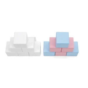 White, Pink & Blue soft Play Stacking Block – view 6