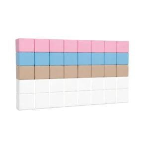 Pastel Rows soft Play Block Wall Set – view 4