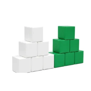 Green & White soft Play Stacking Block – view 4