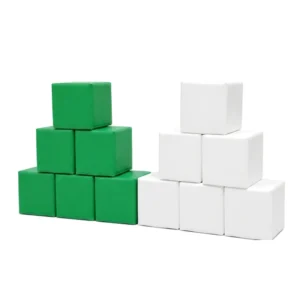 Green & White soft Play Stacking Block – view 5