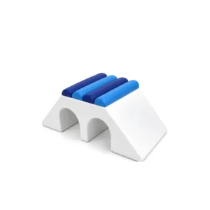 White & Blue double Tunnel Soft Play Climber