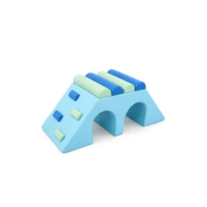 Sky Blue double Tunnel Soft Play Climber – view 2