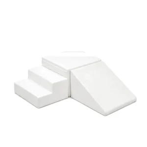 White corner Step & Ramp Soft Play Climber – view 2