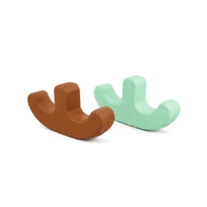 Brown & Mint double-Seat Soft Play Rocker