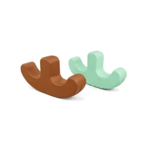 Brown & Mint double-Seat Soft Play Rocker – view 2
