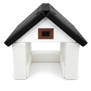 White & Black cottage Soft Play Playhouse – view 6