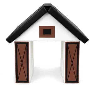 White & Black cottage Soft Play Playhouse – view 4