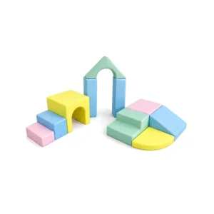 Pastel soft Play Climber Set with Tunnel & Arch