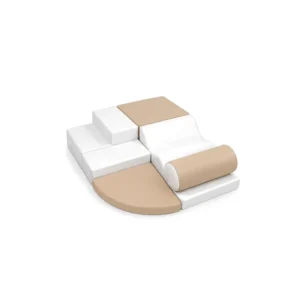 Beige & White soft Play Obstacle Course
