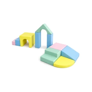 Pastel soft Play Climber Set with Tunnel & Arch – view 2
