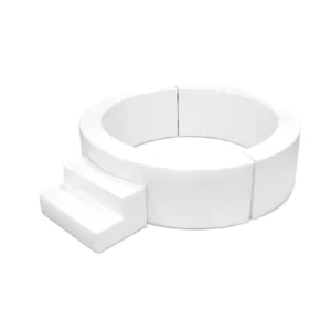 White round Soft Play Ball Pit with Steps – view 2