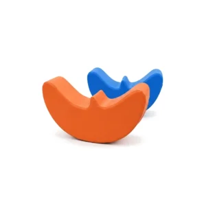 Blue & Orange crescent Soft Play Rocker – view 2