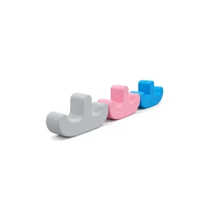 Grey, Pink & Blue double-Seat Soft Play Rocker – view 4