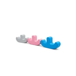 Grey, Pink & Blue double-Seat Soft Play Rocker – view 2