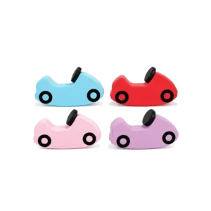 Sky Blue, Red, Pink & Lilac soft Play Rocking Car – view 5
