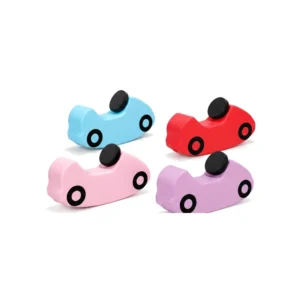 Sky Blue, Red, Pink & Lilac soft Play Rocking Car – view 2